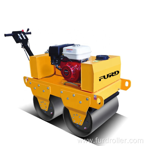 550Kg Gasoline Double Drum Walk Behind Road Roller Compctor FYL-S600